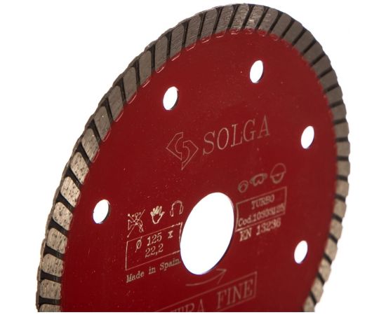 Диск алмазный сплошной (125х22,2 мм) HARD MATERIALS Solga Diamant 10303125 – изображение 2