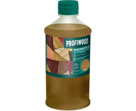 Морилка Profiwood на водной основе, орех, 0.5 кг 67692 – изображение 4