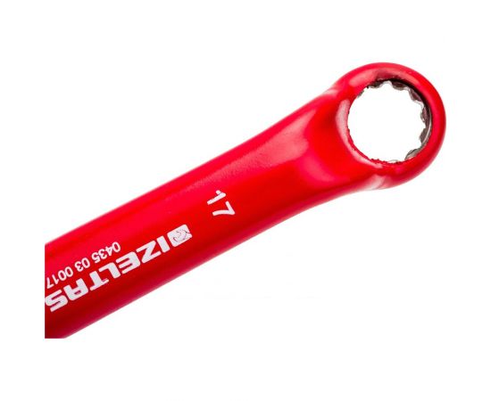 Диэлектрический накидной ключ IZELTAS 1000V изогнутый, 17мм, длина 230 мм, 0435030017 – изображение 4