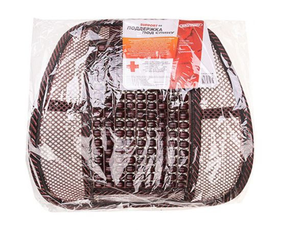 Анатомическая массажная поддержка под спину SKYWAY Support-03 полиэстер/дерево коричневый S10201004 – изображение 3