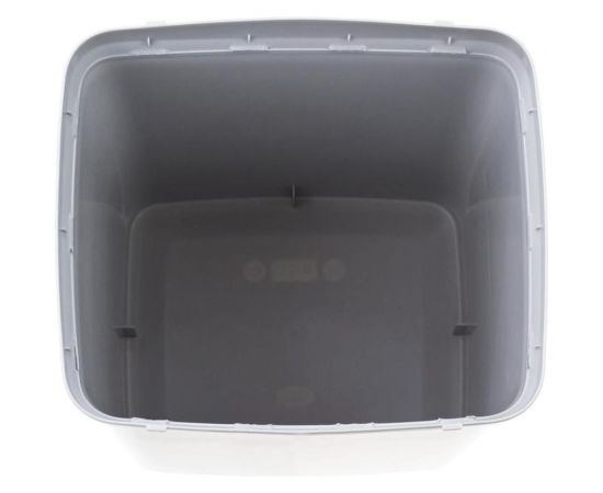 Контейнер для мусора с крышкой-вертушкой Luscan Swing 50 л, пластик, серый, 40x35x73 см 1678911 – изображение 2