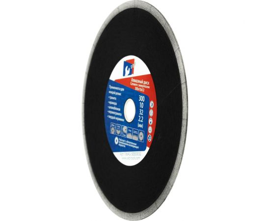 Диск алмазный сплошной с микропазом для керамогранита 300х2.2х10х32 мм S.E.B. 106AG-SEB30032Т – изображение 2