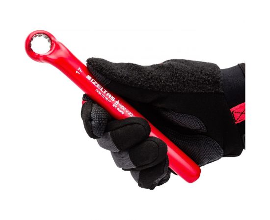 Диэлектрический накидной ключ IZELTAS 1000V изогнутый, 17мм, длина 230 мм, 0435030017 – изображение 2