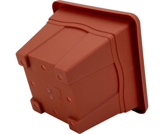Горшок с поддоном Martika Квадро 2.9л, 20x20 см, терракотовый С162Т – изображение 4