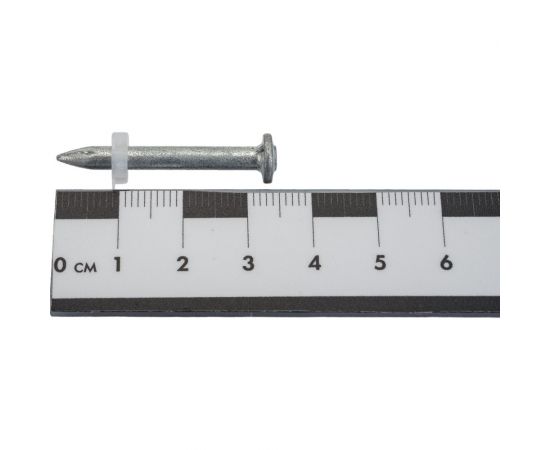 Стальной оцинкованный гвоздь с пластиковой шайбой LIXIE 100 шт./уп. DN-32-P8 – изображение 3