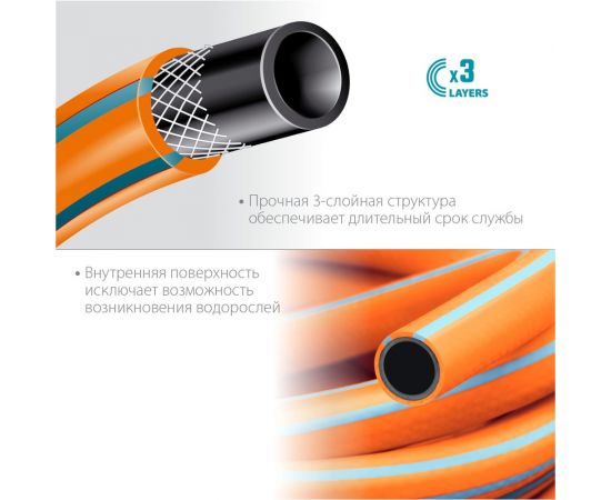 Поливочный шланг Grinda PROLine FLEX 3 3/4"", 15 м, 20 атм 429008-3/4-15 – изображение 2