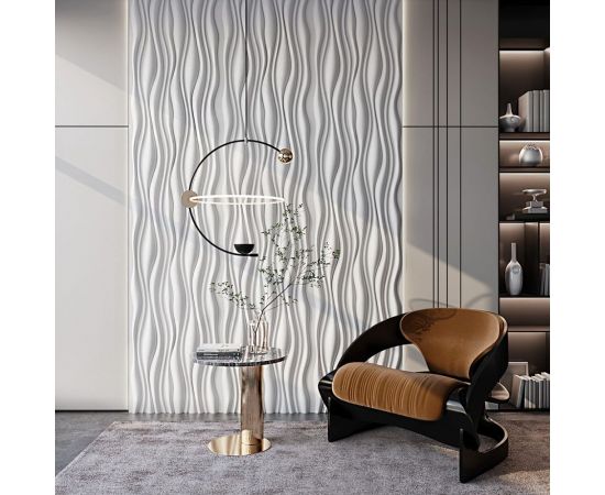 Стеновые панели 3D Artpole FORCE (гипсовые; белые; 600x600 мм; 1 шт; 0,36 кв.м) M-0001B – изображение 8