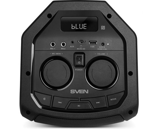 Портативная колонка SVEN АС PS-710 черная, 100 Вт, TWS, Bluetooth, FM, USB, microSD, LED-дисплей, 4400 мА*ч SV-021696 – изображение 9