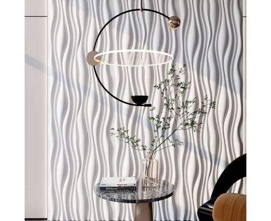 Стеновые панели 3D Artpole FORCE (гипсовые; белые; 600x600 мм; 1 шт; 0,36 кв.м) M-0001B – изображение 7