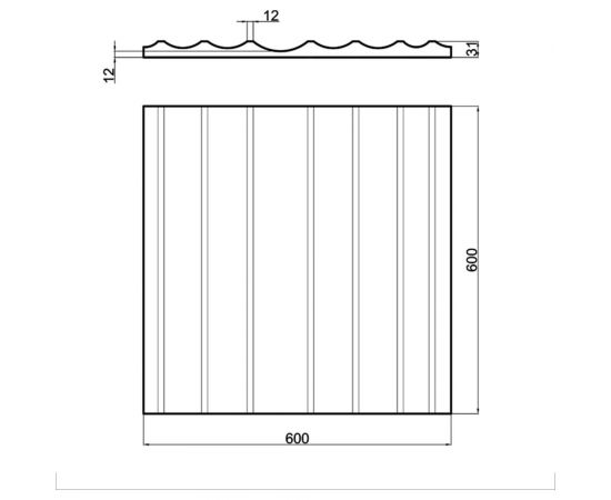 Стеновые панели Artpole 3D CROSS (гипсовые, белые, 600x600 мм, 1 шт., 0,36 м2) M-0082 – изображение 3