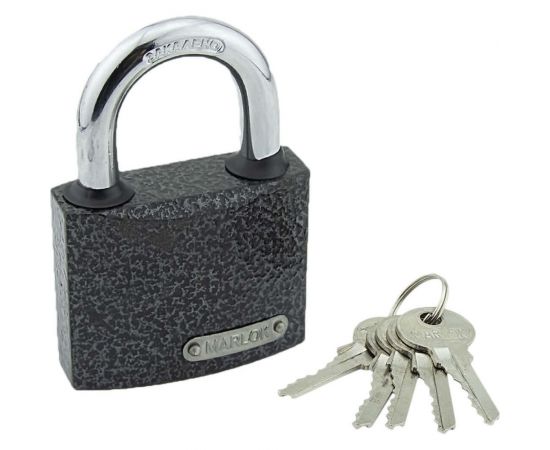 Навесной замок Marlok вс-1 2.38 мм, пп, 5 ключей, (blister) 012761 