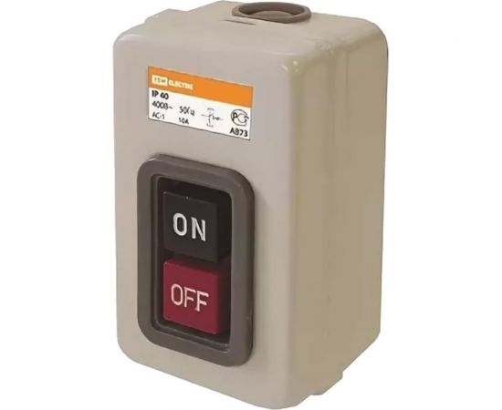 Кнопочный выключатель TDM ВКН-316 3Р 16А 230/400В IP40 SQ0716-0002 