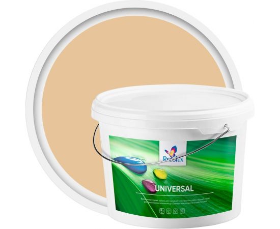 Резиновая краска Резолюкс Universal, 14 кг бежевый 1014 УТ000001318 