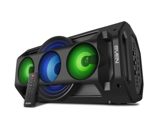 Портативная колонка SVEN АС PS-680 черная, 65 Вт, TWS, Bluetooth, FM, USB, microSD, LED-дисплей, пульт, 4400 мА*ч SV-020187 