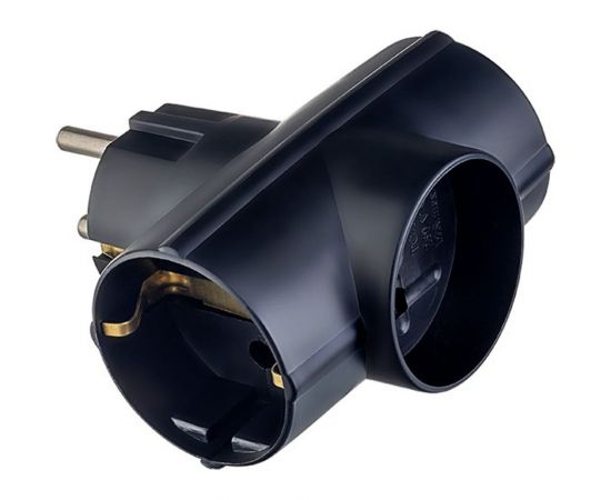 Сетевой разветвитель Perfeo RU POWER 3 гнезда, 16А, 2 гнезда с заземлением, 1 гнездо без заземления 30015916 