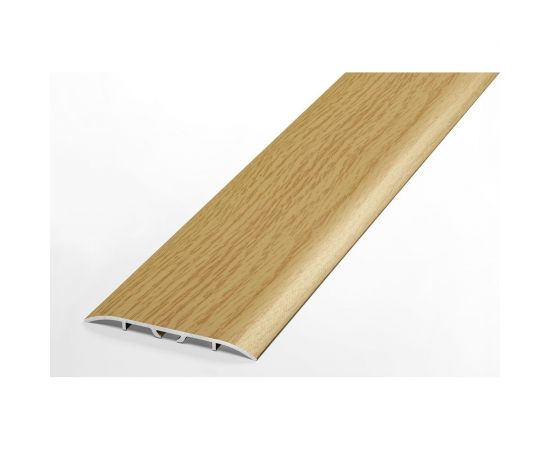 Порог одноуровневый алюминиевый Лука 60 мм, 0,9 м, декоративный, Дуб светлый УТ000012655 