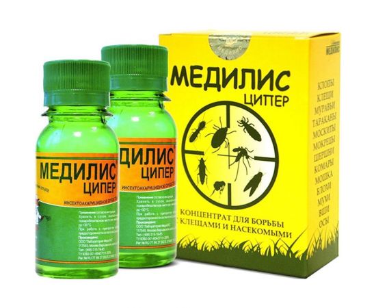 Средство от насекомых Медилис Инсектоакарицид ЦИПЕР, 2x50 мл 4612752370247 