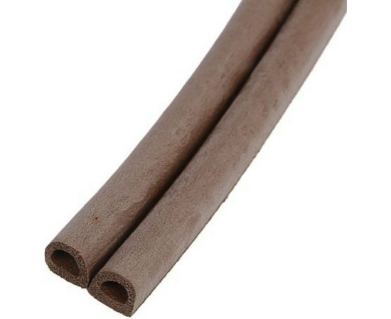 Резиновый уплотнитель ТУНДРА krep, профиль D, 9х8 мм, коричневый, 6 м 3794721 – изображение 3