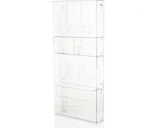 Органайзер для одноразовых СИЗ Evdar настенный, 3 упаковки перчаток, 3 вида СИЗ, маски, пакеты O34020 – изображение 5