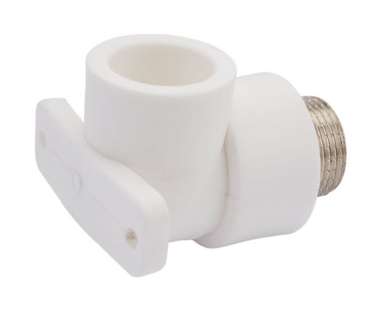 Угольник LAMMIN PPR с креплением, НР 25х3/4"" Lm31054025020 – изображение 3