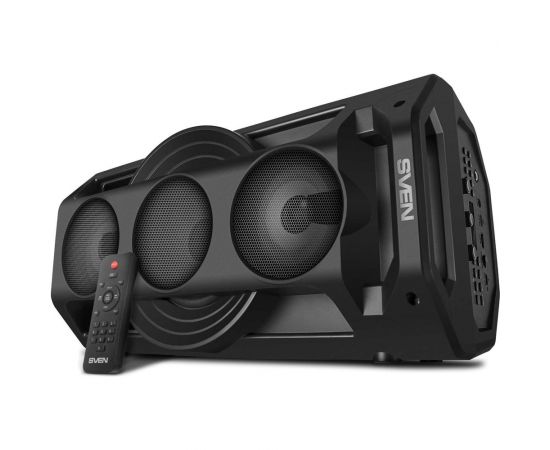 Портативная колонка SVEN АС PS-680 черная, 65 Вт, TWS, Bluetooth, FM, USB, microSD, LED-дисплей, пульт, 4400 мА*ч SV-020187 – изображение 4