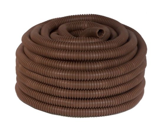 Легкая гофротруба ПВХ Урал ПАК с протяжкой под темное дерево-20 мм (25), м ГФ-9104120-025 – изображение 4