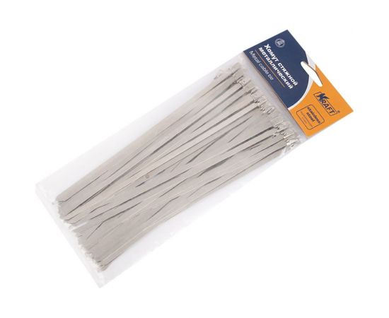 Стяжной металлический хомут KRAFT 200х4.6, уп. 50 шт. KT 880572 – изображение 2