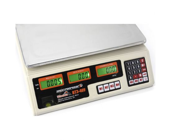 Электронные торговые весы ЭЛЕКТРОПРИБОР ВТЭ-40У – изображение 4