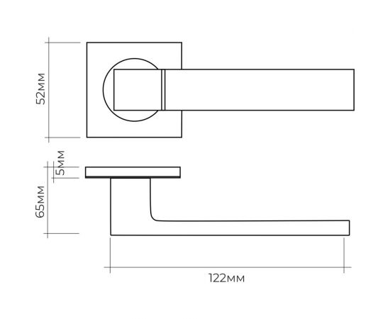 Ручка на раздельном основании VЕTTORE R06.081 AB бронза 20250 – изображение 5