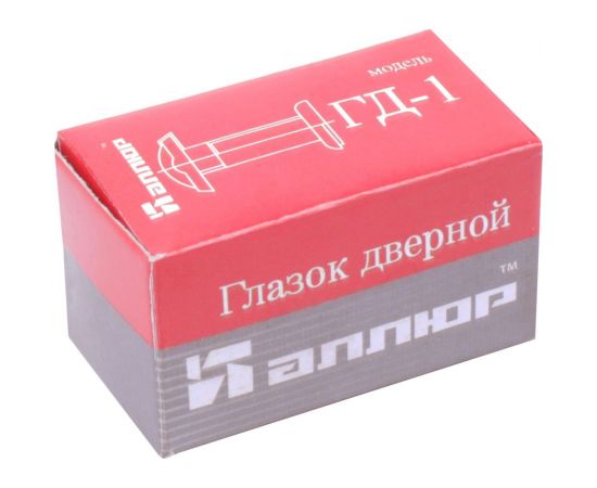 Дверной глазок Аллюр ГД-1 БШт 25-42 мм, d=14 мм, хром 1506 – изображение 2