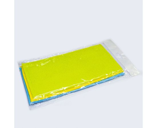 Салфетки для уборки из микрофибры, универсальные, 3 шт. в упаковке, размер 25x25см 8004 – изображение 2