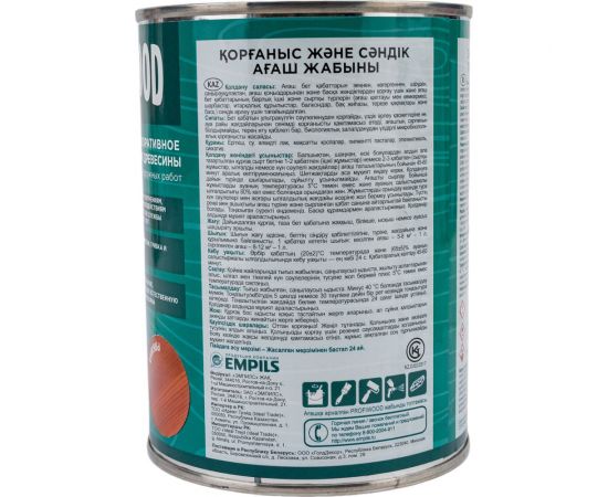 Защитно-декоративное покрытие для древесины PROFIWOOD (рябина; 0.75 л; 0.7 кг) 72625 – изображение 3