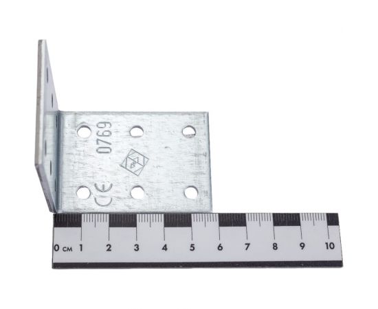 Крепежный уголок VORMANN 60х60х40х2,5 мм, оцинкованный 70 935 000 – изображение 2