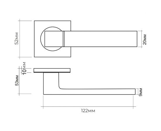 Ручка на раздельном основании VЕTTORE R06.081 AB бронза 20250 – изображение 4