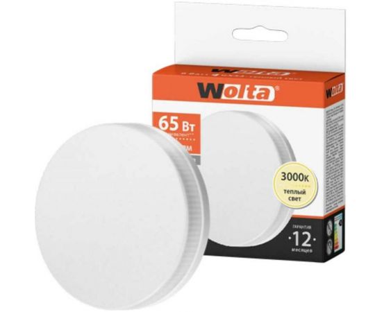 Светодиодная лампа Wolta "Таблетка" R75 8Вт 650лм 3000К GX53 1/100 25Y75R8GX53 – изображение 2