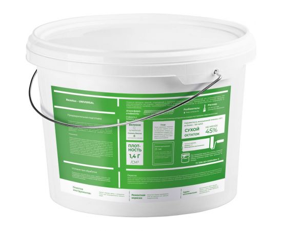 Резиновая краска Резолюкс Universal, 14 кг бежевый 1014 УТ000001318 – изображение 2