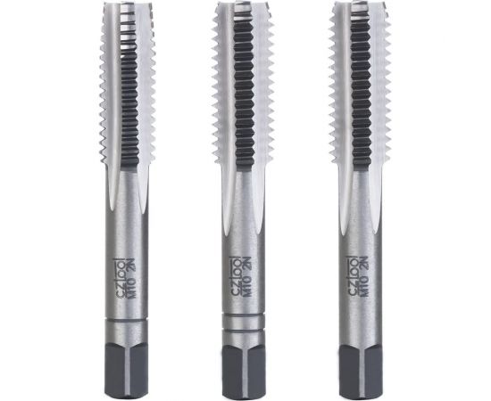 Набор метчиков из 3-х шт. Bucovice Tools М 10, шаг 1.5 мм 115CrV3 110100-3 