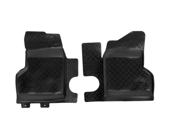 Ковры Airline для ГАЗель Бизнес 2705, 3302 в т.ч. 4X4, 95-, 2 шт., высокий борт, 1й ряд с перемычкой, ТЭП, черные ACM-PS-15 