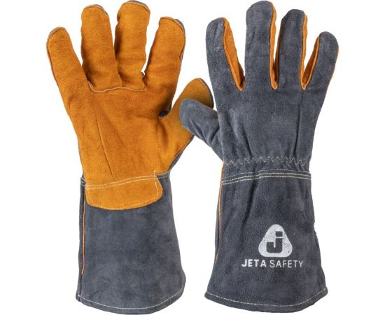 Краги сварщика с подкладкой Jeta Safety ПРЕМИУМ швы Кевлар, размер 11/XXL JWK502-XXL 