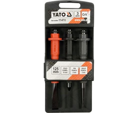 Набор зубил и кернов YATO 125мм, 3пр YT-4713 