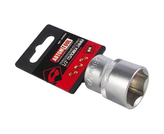 Головка 6-гранная РROFFI (24 мм; 1/2""; DIN3124; CrV) ABTOMTOOL 542024 