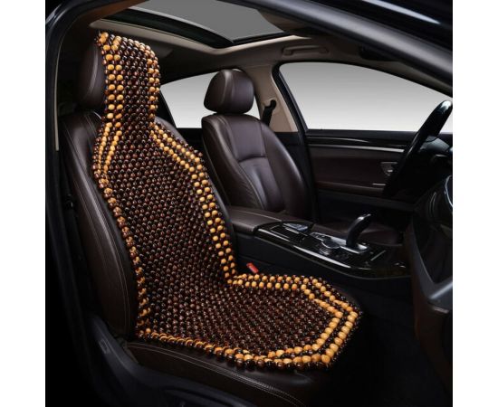 Массажная накидка PSV P2002 BIG большая, коричневая, деревянные косточки, 1 шт. 132716 