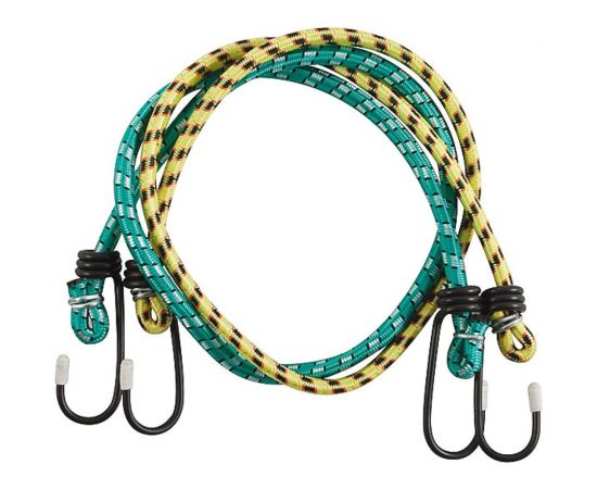 Крепежные резиновые шнуры со стальными крюками КУРС 2 шт., 100см х 7мм 64893 