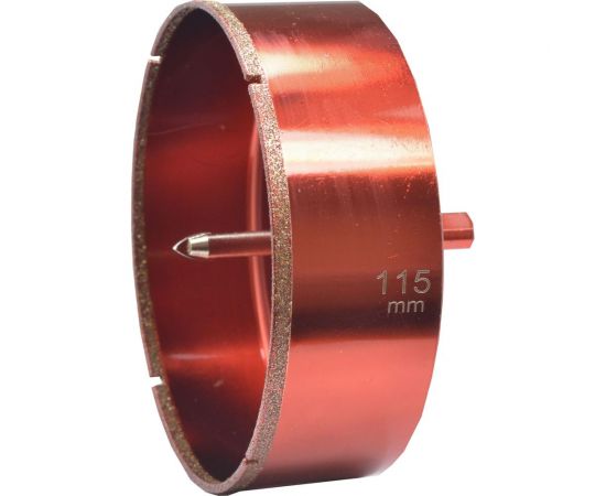 Коронка алмазная по керамограниту и мрамору с направляющим сверлом 115 мм Hardcore 154115 