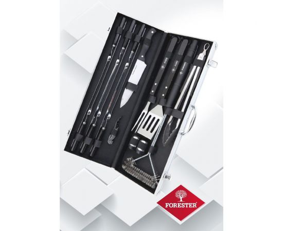 Набор для гриля Forester 14 предметов в алюминиевом кейсе BBQ-14 – изображение 5