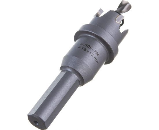 Коронка по металлу HM (18х12 мм; хвостовик 10 мм; комплект) D.BOR HS-HM-12-018-T – изображение 4