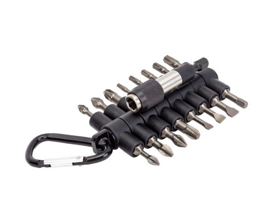 Набор бит торсионных с карабином 17 шт 4SKRAB 3904 – изображение 5