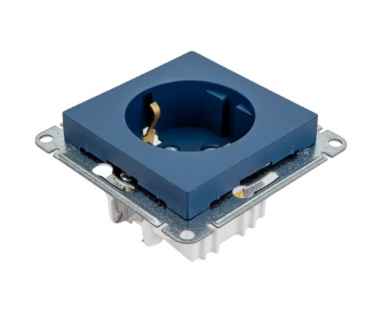 Розетка Systeme Electric Atlasdesign аквамарин с заземлением, 16а ATN001143 – изображение 5