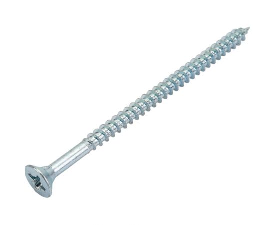 Саморез Мир крепежа DIN 7962, 6x100 мм, Pozi, белый цинк, 100 шт. УТ000030929 – изображение 4