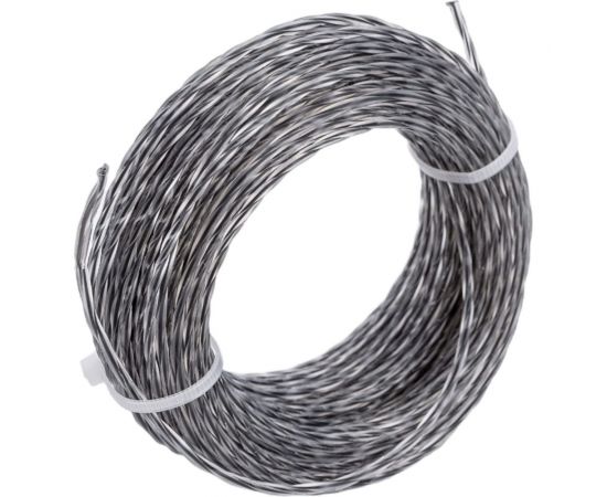 Леска для триммера 2 мм, 15 м, витая с графитовым сердечником, серебро tgs TORGWIN S26094 – изображение 2